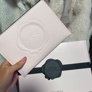Viktor & Rolf Blush Pink Embossed Clutch